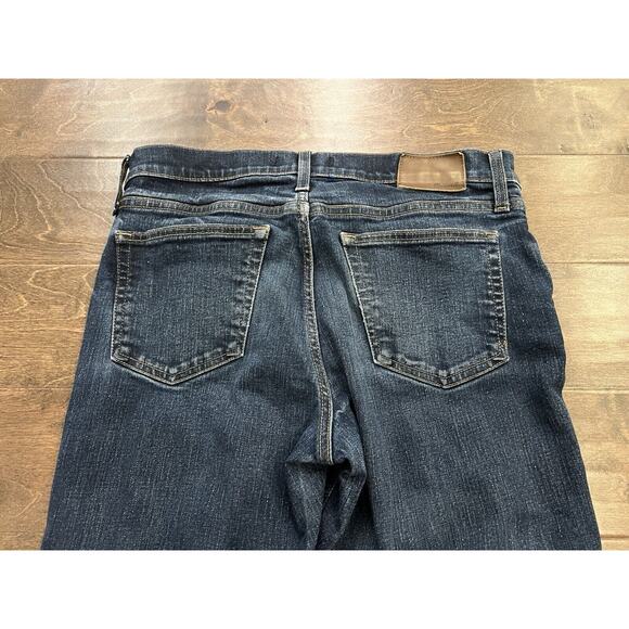 Madewell Mens Blue Dark Wash Straight Denim Jeans Size 33x32 - Picture 8 of 12